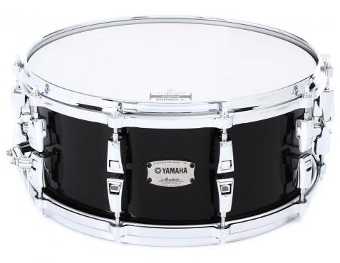 Yamaha AMS1460 14" Absolute Hybrid Maple Snare 14" (Solid Black): 1