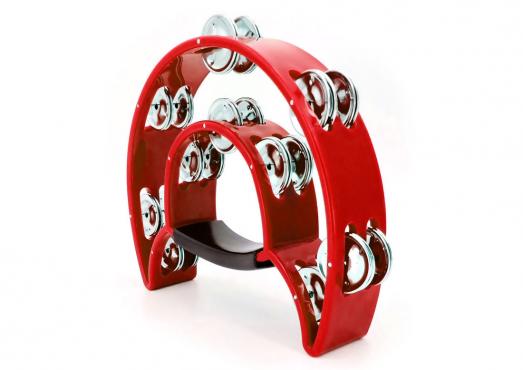 Maxtone 818 Dual Power Tambourine (Red): 1