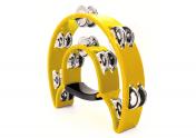 Maxtone 818 Dual Power Tambourine (Yellow)