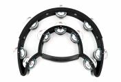 Maxtone 818N/P Power-2 Tambourine w/Protecting Trim (Black)