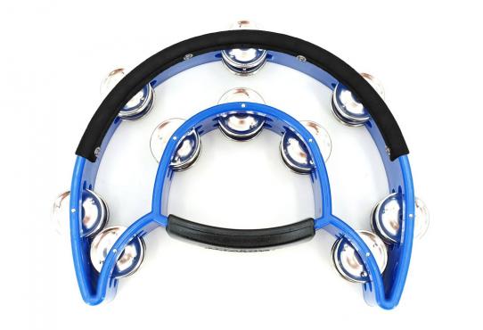 Maxtone 818N/P Power-2 Tambourine w/Protecting Trim (Blue): 1