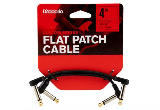 D'Addario PW-FPRR-204 Custom Series Flat Patch Cables (10cm): 1