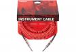 D'Addario PW-CDG-30RD Coiled Instrument Cable - Red (9m): 1