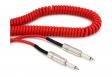 D'Addario PW-CDG-30RD Coiled Instrument Cable - Red (9m): 3