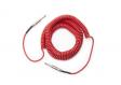 D'Addario PW-CDG-30RD Coiled Instrument Cable - Red (9m): 2