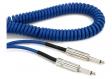 D'Addario PW-CDG-30BU Coiled Instrument Cable - Blue (9m): 4