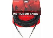 D'Addario PW-CDG-30BK Coiled Instrument Cable - Black (9m)