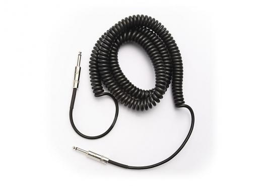 D'Addario PW-CDG-30BK Coiled Instrument Cable - Black (9m): 2