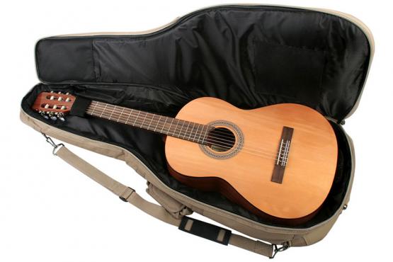 Rockbag RB20448K Student Line Cross Walker - Classical Guitar Gig Bag - Khaki: 4