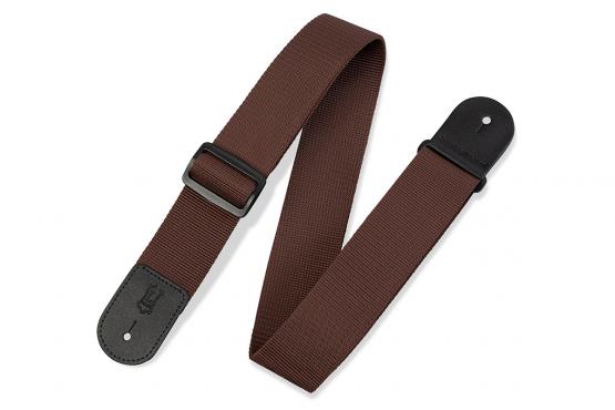 LEVY'S M8POLY-BRN CLASSICS SERIES POLYPROPYLENE GUITAR STRAP (BROWN): 1