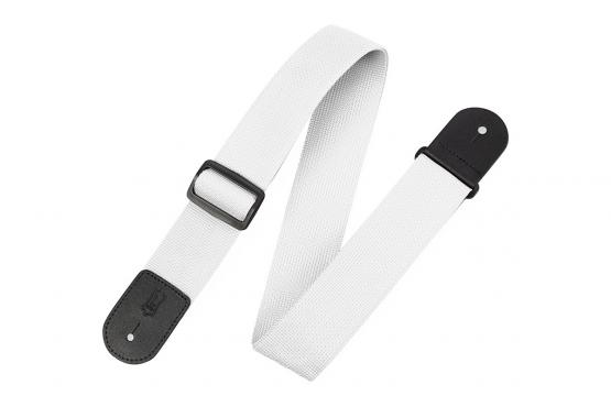 LEVY'S M8POLY-WHT CLASSICS SERIES POLYPROPYLENE GUITAR STRAP (WHITE): 1