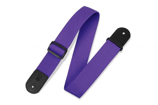 LEVY'S M8POLY-PRP CLASSICS SERIES POLYPROPYLENE GUITAR STRAP (PURPLE): 1