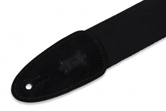 LEVY'S MC8-BLK CLASSICS SERIES COTTON GUITAR STRAP (BLACK): 3