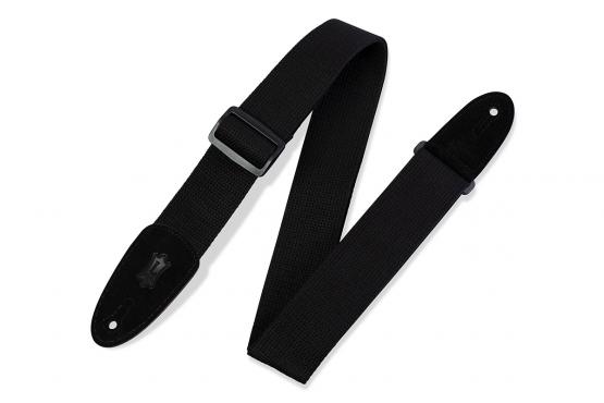 LEVY'S MC8-BLK CLASSICS SERIES COTTON GUITAR STRAP (BLACK): 1