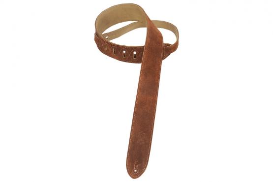 LEVY'S MS12-BRN CLASSICS SERIES SUEDE GUITAR STRAP (BROWN): 1