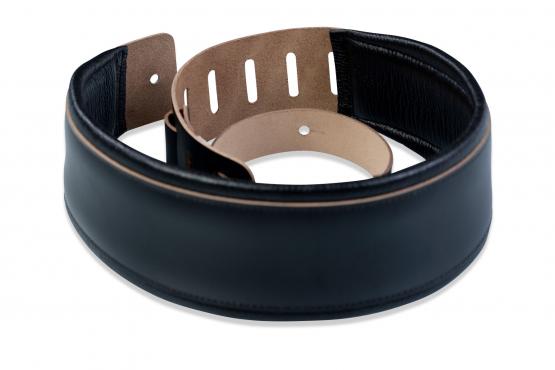 LEVY'S DM1PD-BLK HEIRLOOM SERIES GUITAR STRAP (BLACK): 4
