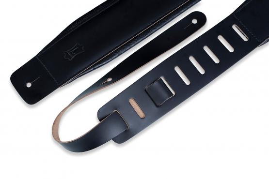 LEVY'S DM1PD-BLK HEIRLOOM SERIES GUITAR STRAP (BLACK): 2