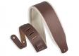 LEVY'S M26PD-BRN_CRM CLASSICS SERIES PADDED TWO-TONE GUITAR STRAP (BROWN, CREAM): 1
