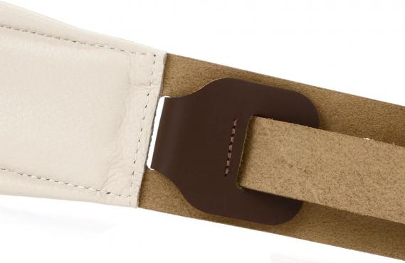 LEVY'S M26PD-BRN_CRM CLASSICS SERIES PADDED TWO-TONE GUITAR STRAP (BROWN, CREAM): 4