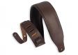 LEVY'S M26PD-DBR_DBR CLASSICS SERIES PADDED TWO-TONE GUITAR STRAP (DARK BROWN): 1