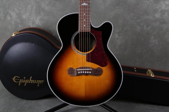 Epiphone J-200 EC Studio Parlor Vintge Sunburst: 2