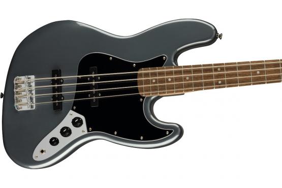 Squier by Fender Affinity Series Jazz Bass LR Charcoal Frost Metallic: 2
