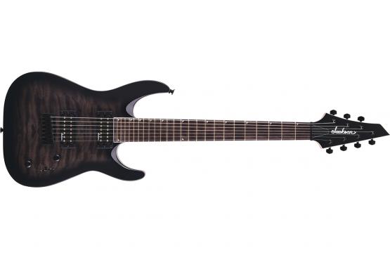 Jackson JS22Q-7 DKA Dinky Arch Top HT Transparent Black Burst: 1