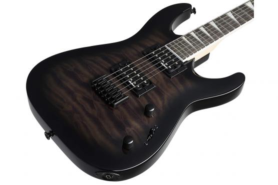 Jackson JS32Q DKA Dinky Arch Top HT Transparent Black Burst: 2