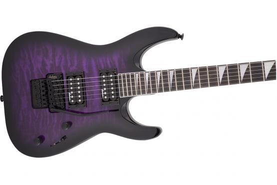 Jackson JS32Q DKA Dinky Arch Top Transparent Purple Burst: 2