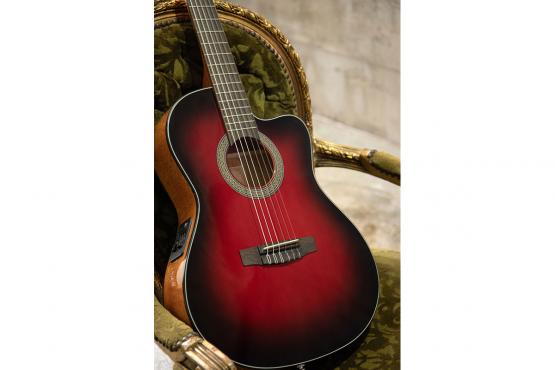 Cort Jade E Nylon (Burgundy Red Burst): 6