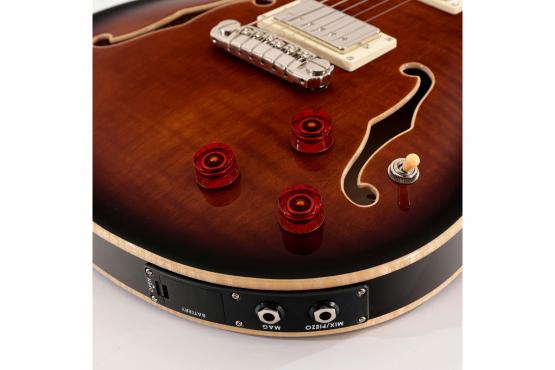 PRS SE Hollowbody II Piezo (Black Gold Burst): 4