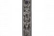D'addario JOE SATRANI WOVEN GUITAR STRAP (SKULL N BONES): 2