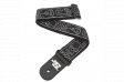 D'addario JOE SATRANI WOVEN GUITAR STRAP (SKULL N BONES): 1