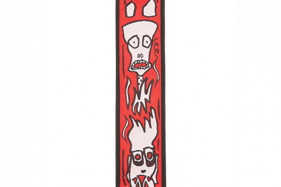 D'addario JOE SATRANI WOVEN GUITAR STRAP (UP IN FLAMES): 2