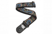 D'addario JOE SATRANI WOVEN GUITAR STRAP (SNAKES MOSAIC)