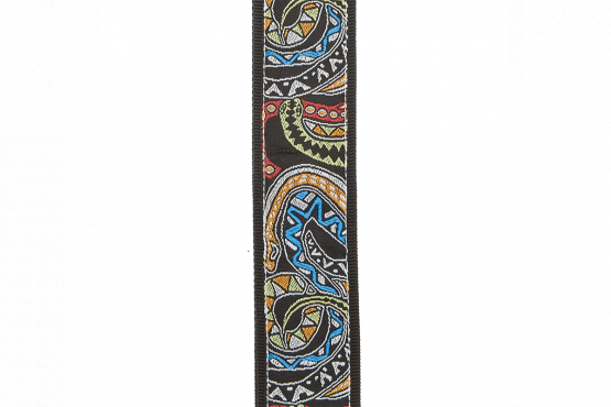 D'addario JOE SATRANI WOVEN GUITAR STRAP (SNAKES MOSAIC): 2