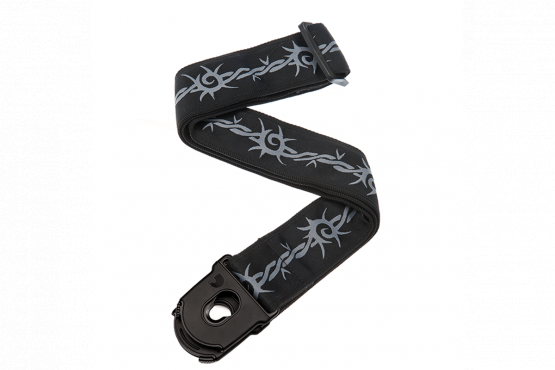 D'addario PLANET LOCK GUITAR STRAP (BARBED WIRE): 1