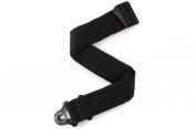 D'addario 50BAL01 AUTO LOCK GUITAR STRAP (BLACK PADDED STRIPES)