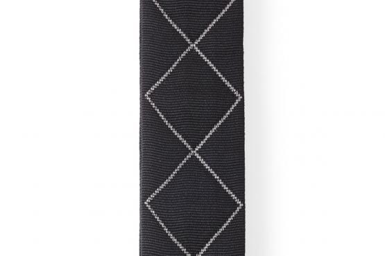 D'addario 50BAL02 AUTO LOCK GUITAR STRAP (BLACK PADDED DIAMONDS): 2