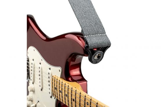 D'addario 50BAL04 AUTO LOCK GUITAR STRAP (SKATER GREY): 2