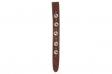 D'addario DELUXE LEATHER GUITAR STRAP (CONCHOS, BROWN): 3