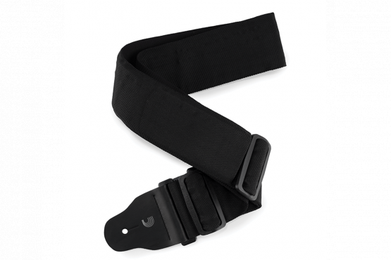 D'addario 74T000 POLYPRO BASS GUITAR STRAP BLACK (PADDED): 1