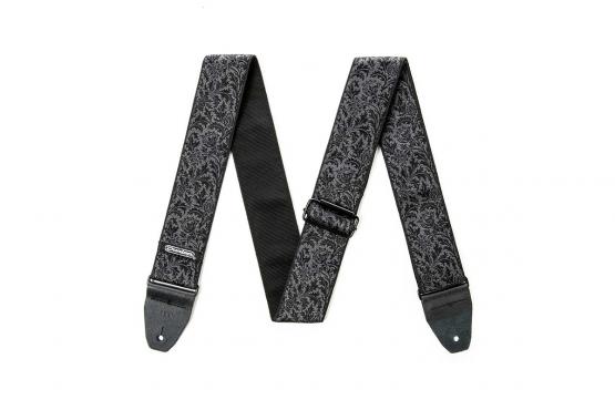 Dunlop D6714 JACQUARD BLACK THISTLE STRAP: 2