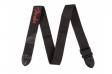 Fender STRAP 2" BLACK RED LOGO: 2