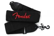 Fender STRAP 2" BLACK RED LOGO