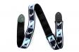 Fender STRAP 2" MONOGRAMMED BLACK LIGHT GREY MEDIUM BLUE: 2
