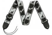 Fender STRAP 2" MONOGRAMMED BLACK/LIGHT GREY/DARK GREY