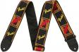 Fender STRAP 2" MONOGRAMMED BLACK/YELLOW/RED: 1