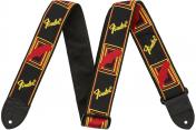 Fender STRAP 2" MONOGRAMMED BLACK/YELLOW/RED