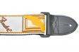 Fender STRAP 2" MONOGRAMMED WHITE BROWN YELLOW: 2